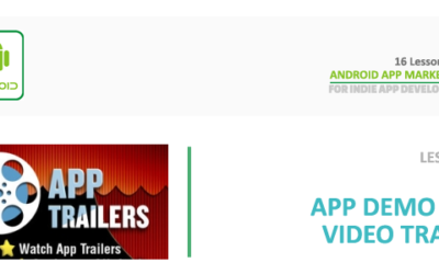 Android App Marketing- Lesson 12 – App demo or video trailer